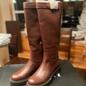 Coach Brown Lilli Buckle Boots